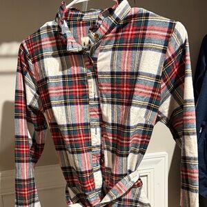 Kiel James Patrick Red and Blue Plaid Dress